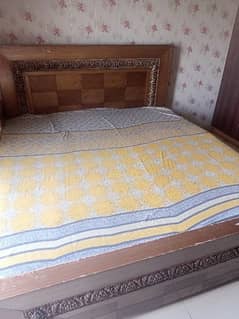 bed with mattress