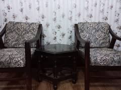 2 Chairs with Table