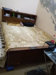 Bed, Table And Showcase For Sale