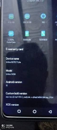 Infinix note 7 lite 0