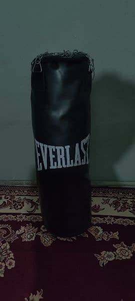 Leather Punching Bag filled with leather pieces. 1