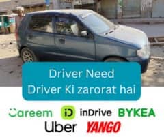 Driver needed for Indrive, Yango