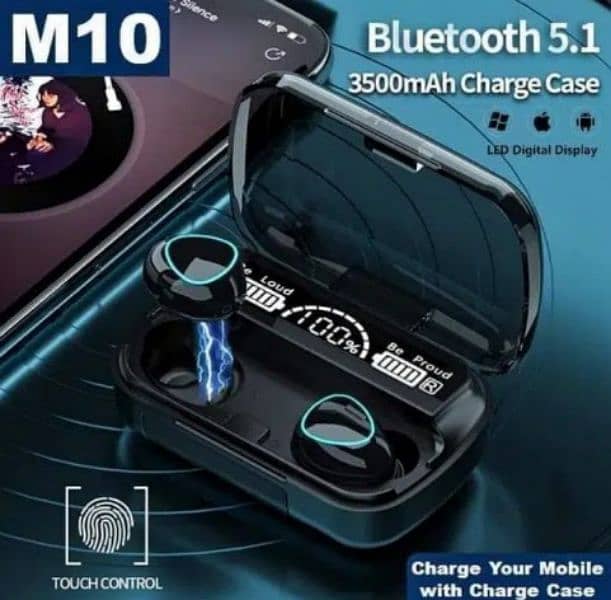 Original M10 wireless Earbuds 2