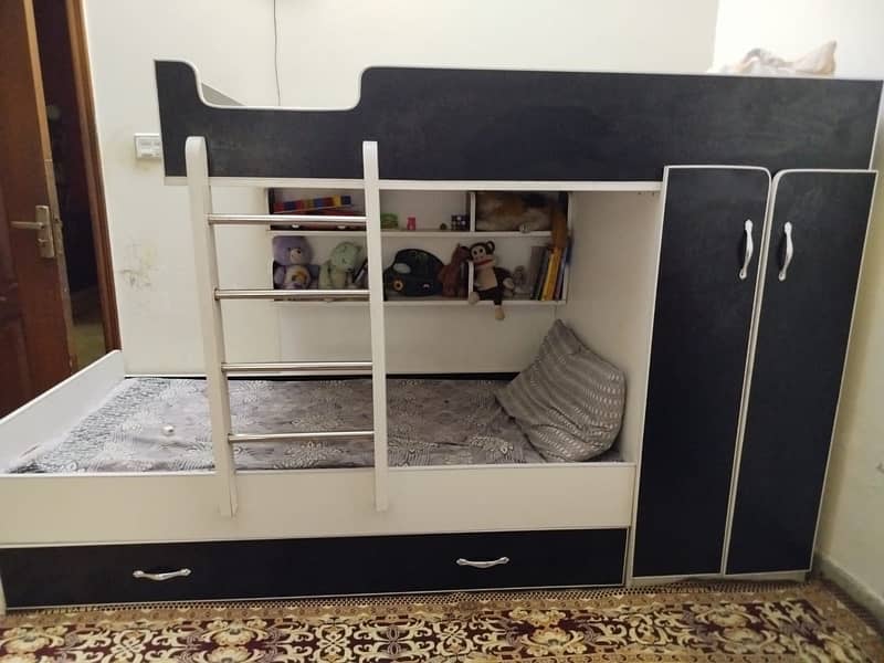 kids double bed for sale- kids bed supporting triple 3