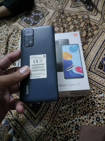 Redmi note 11 complete box lush condition 6gb ram 128gb memory 14