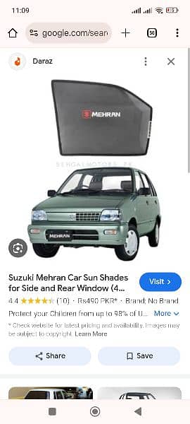 Mehran black car cover & side glass felixible cover 4