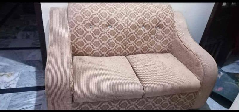 6 seater sofa set jacquard fabric molty foam 1