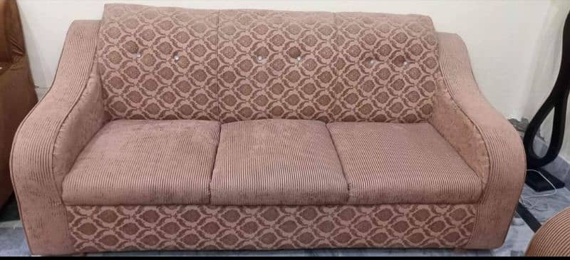 6 seater sofa set jacquard fabric molty foam 0