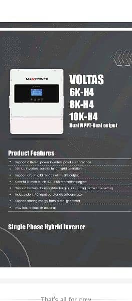 Max power hybrid inverter 6 kilowatt ip65 box pack 0