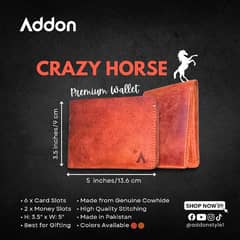 Crazy Horse Premium Leather Wallet