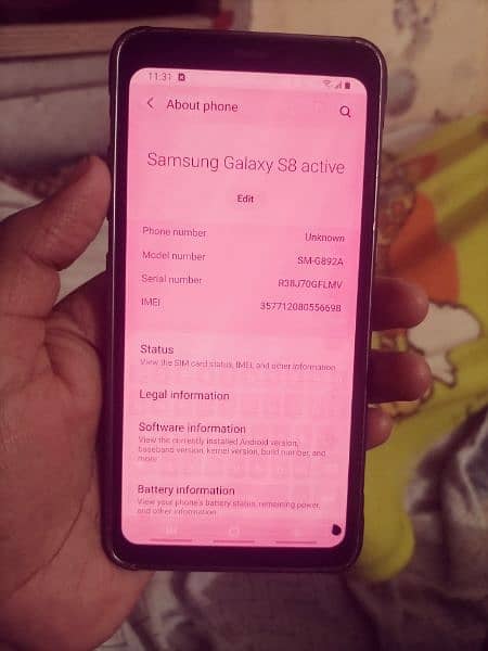 Samsung s8 active non pta 2