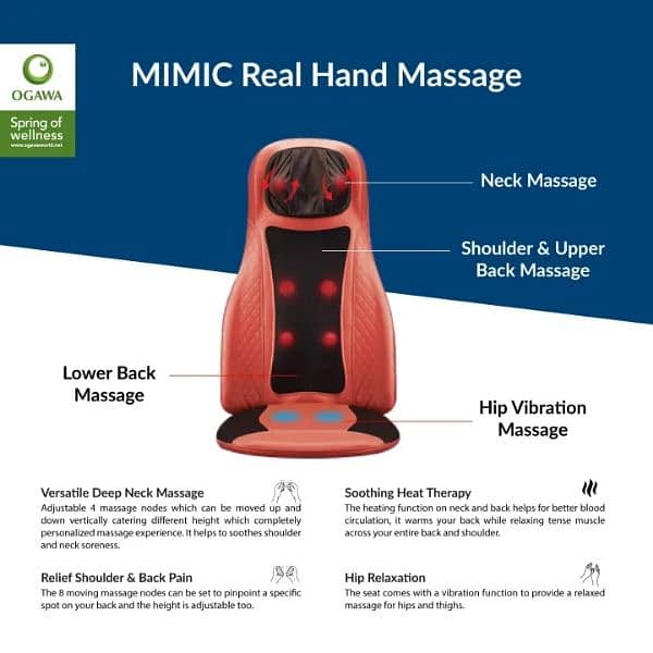 OGAWA Estilo Prime Plus Mobile Seat Massager 2