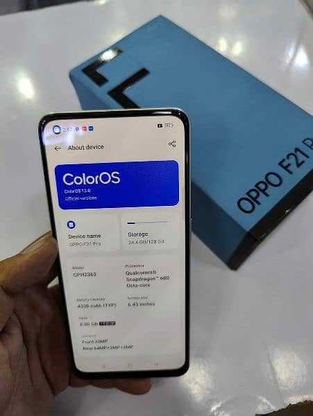 OPPO F21 Pro PTA Approved 03481515727Watsapp 2