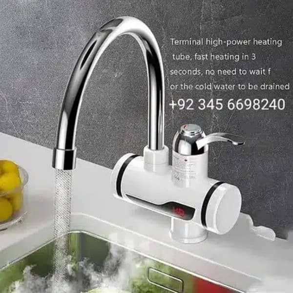 Tankless instant Electric Hot Water Tap Heater Faucet 0