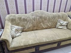 6 SEAT SOFA SET MODERN WOODEN STYLE