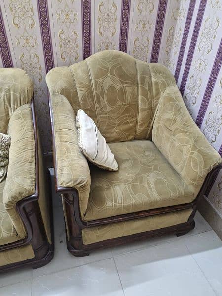 6 SEAT SOFA SET MODERN WOODEN STYLE 2