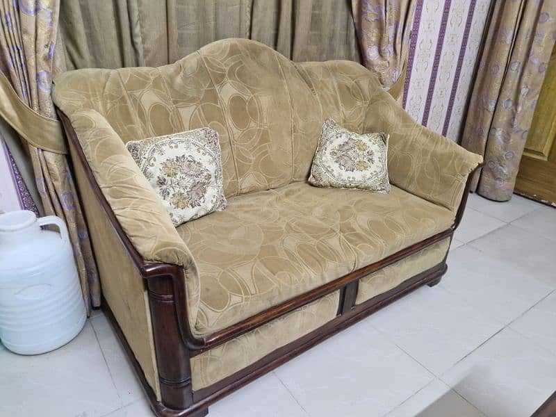 6 SEAT SOFA SET MODERN WOODEN STYLE 3