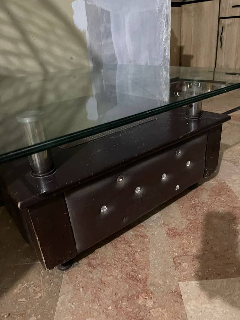 Premium Center table with 3X3 Glass top 2