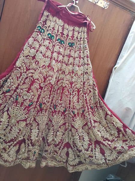 Blouse+Lehnga+Dupatta+Rukhsati Dupatta+Jewelry+Pouch 1