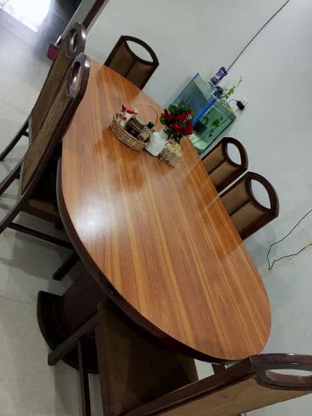 Dinning table used with Six Seats 4