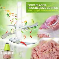 Electric Meat Grinder Chopper Machine | Mini Food Processor 2l Bpa-fr