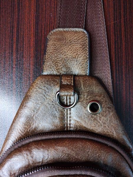 Faux Leather Cross Body Shoulder Bag For Passport Backpack Luggage Bag 6