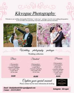 Wedding photographer and videographer