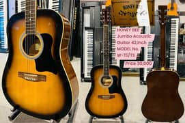 HONEY BEE Jumbo Acoustic Guitar 42,Inch MODEL No. W-15/TS