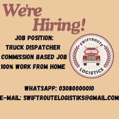 Truck Dispatching jobs available work from home commission based