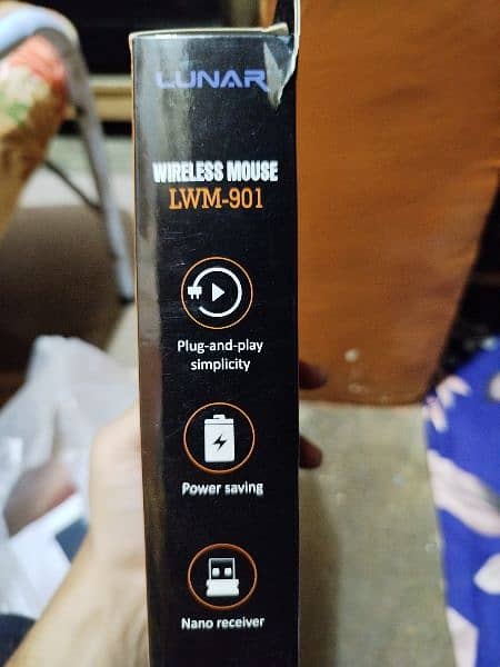 LUNAR Wireless Mouse LWM-901 (Never Used) 2