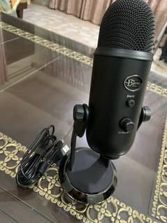 Blue Yeti blackout condenser microphone for sale with box!