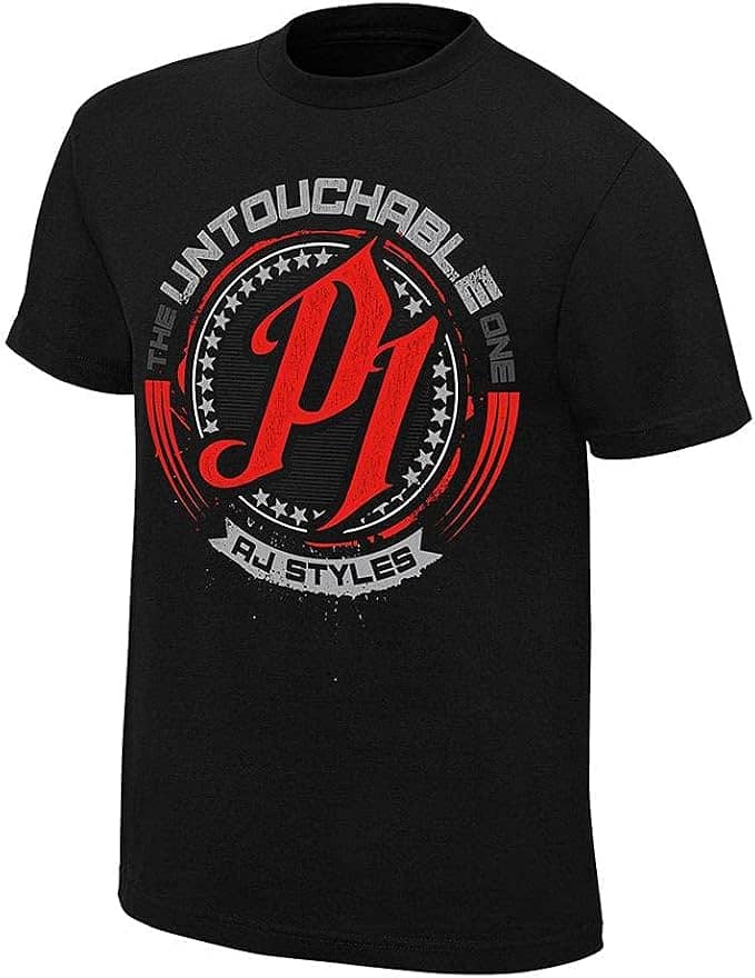 WWE AJ STYLES THE UNTOUCHABLE ONE (BLACK) T-SHIRT 1