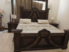 Pure Sheesham Bed Set For Sale 0