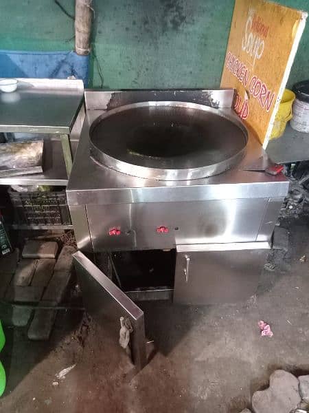 single basket fryer puri paratha tawa shawarma counter 1