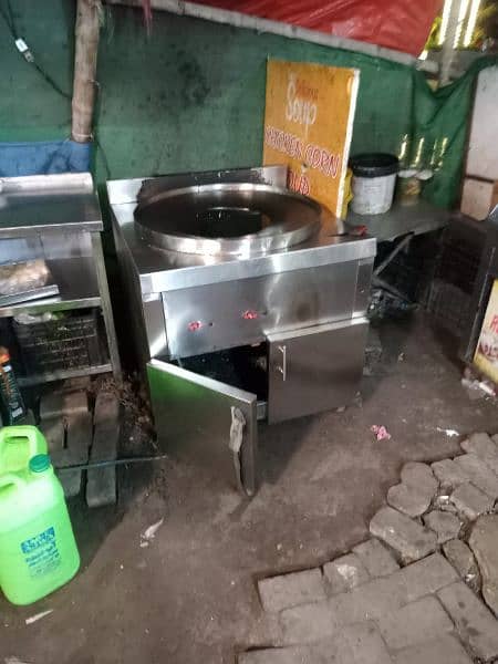 single basket fryer puri paratha tawa shawarma counter 2