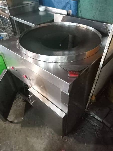 single basket fryer puri paratha tawa shawarma counter 3