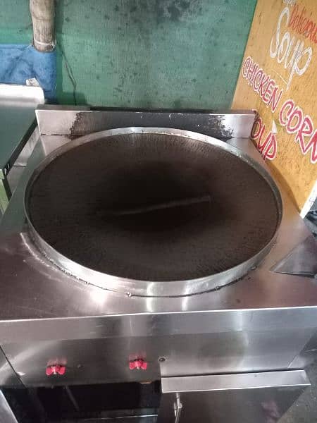 single basket fryer puri paratha tawa shawarma counter 6