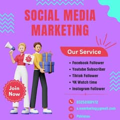 Social Media Marketing YouTube & tiktok subscriber brhane k liy