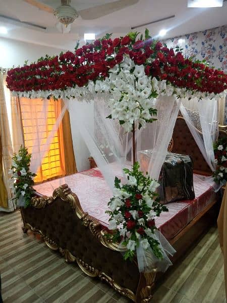 Decor car's beds on wedding 9