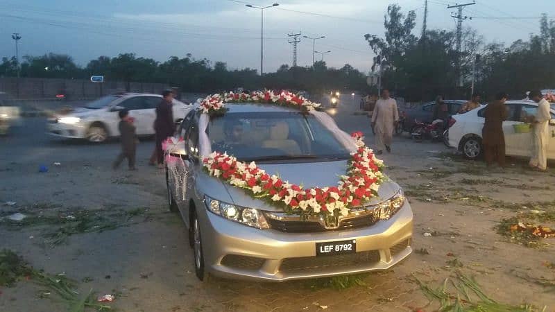 Decor car's beds on wedding 10