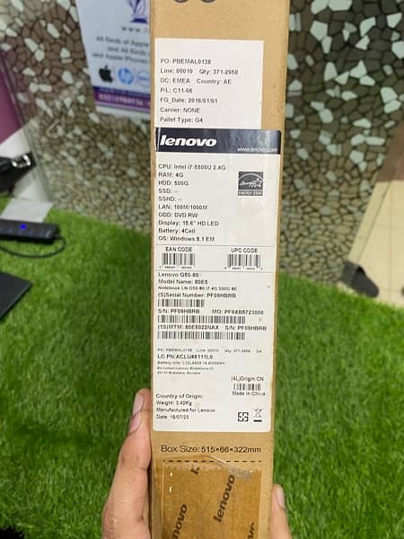 Lenovo Notebook G50-80 With Box i7 5th generation 2 Gb Radeon Graphics 9