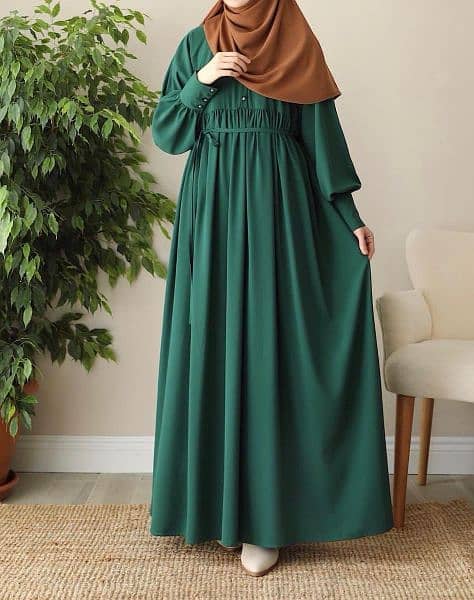 Georgette Plain Full Abaya With Stoller |DELIVERY AVAILABLE 1