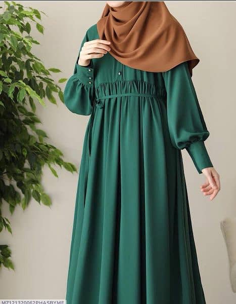 Georgette Plain Full Abaya With Stoller |DELIVERY AVAILABLE 3