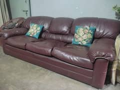 pure leather & spring sofa