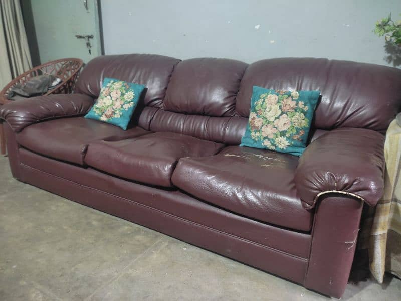 sofa set (leather) 5 seater 0