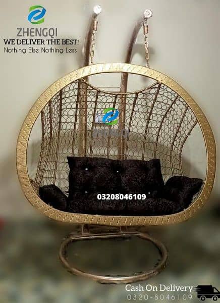 New Swing Chair Jhoola, Single & Double, Macrame Jhula, Hanging, COD 14