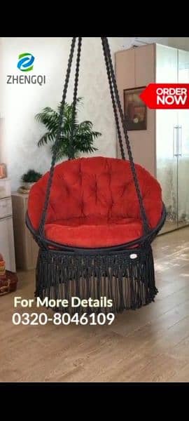 New Swing Chair Jhoola, Single & Double, Macrame Jhula, Hanging, COD 19