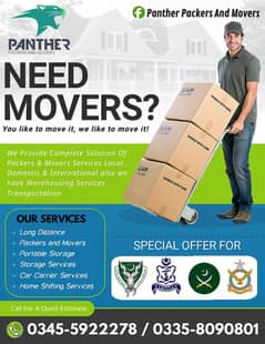 Panther Packers & Movers Complete Moving Solution. 0