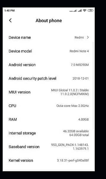 redmi note 4 (4/64) dual sim pta approved 4