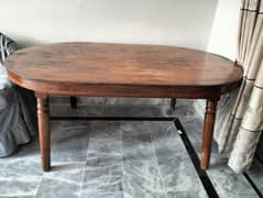 Semi-Wooden Dining Table for Sale in Islamabad- 6 Seater